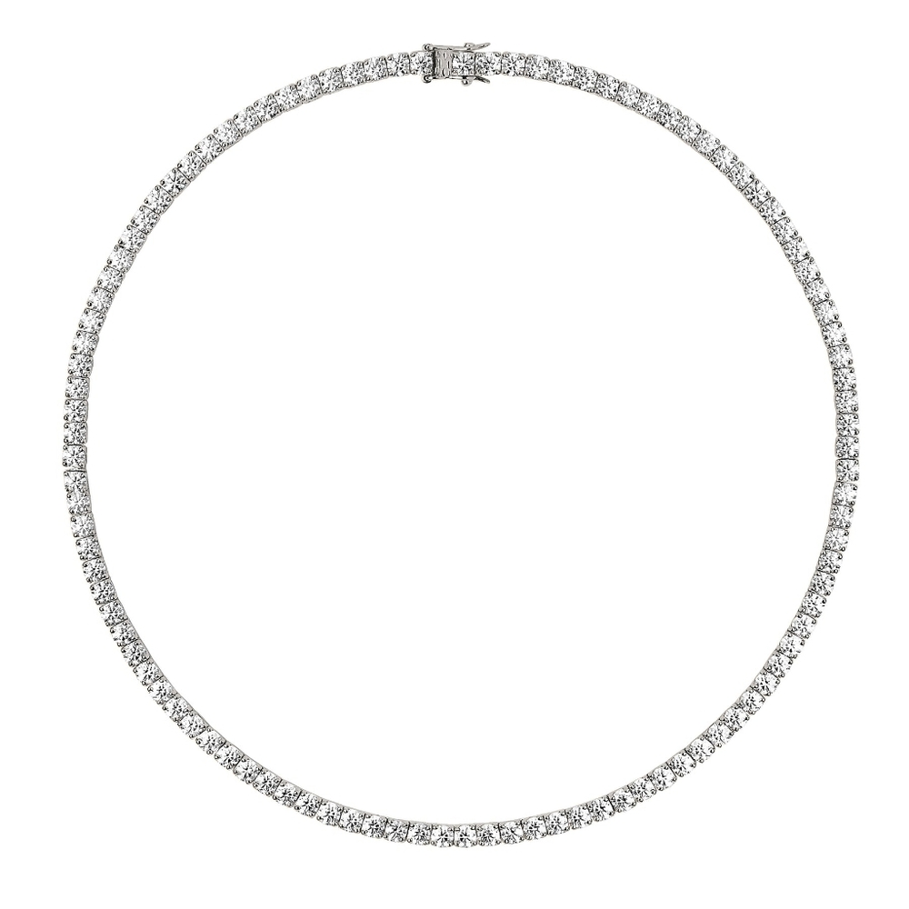Dorsey Kate Rivière Necklace 3.75MM Lab White Sapphire 16" - Picture 3 of 9